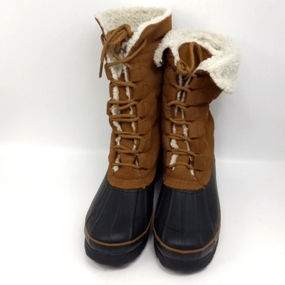 BASS CARIBOU SHERPA LEATHER WINTER BOOT